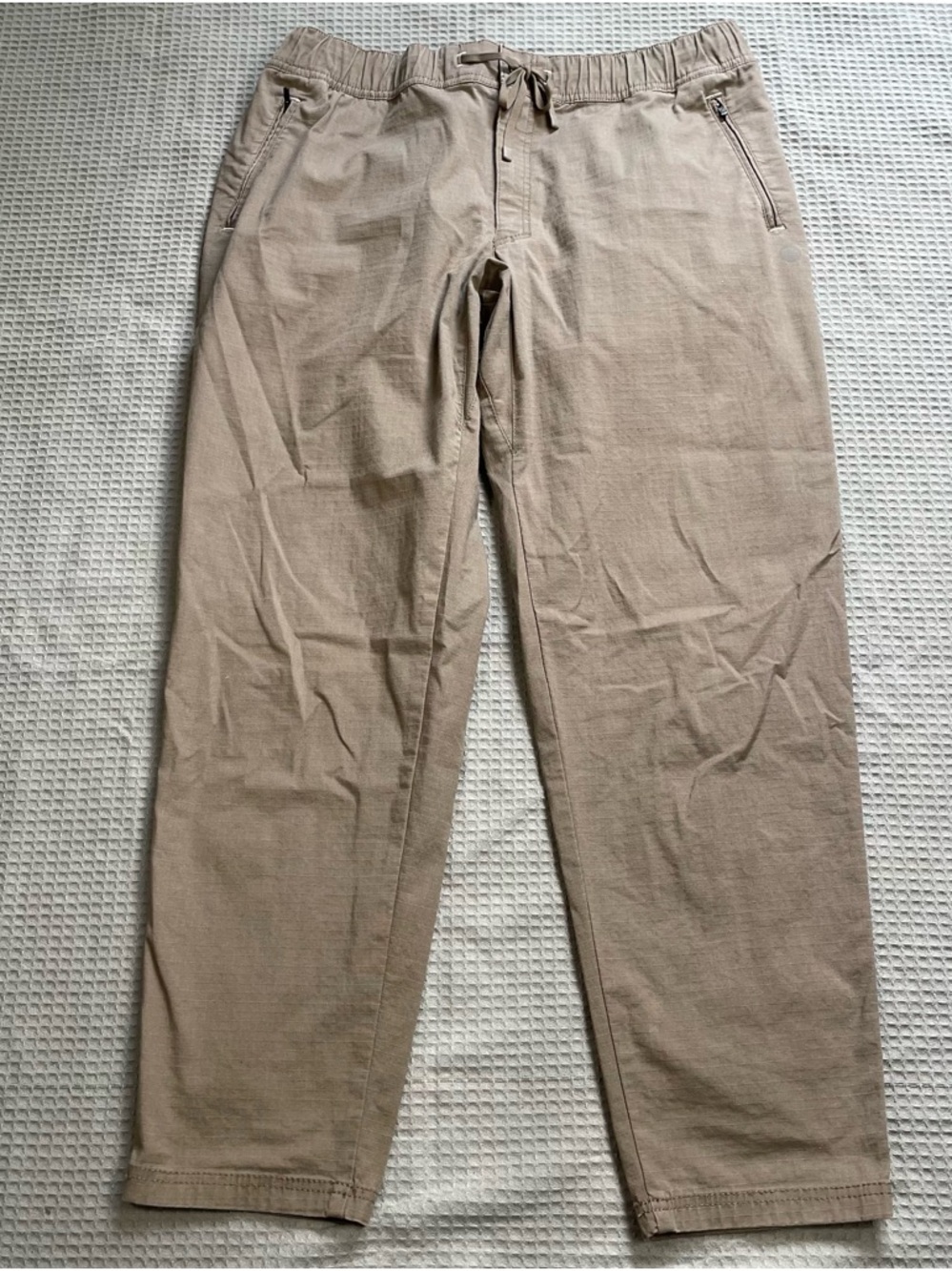 LL Bean Explorer Ripstop Pants Large x 32 Men’s Brown Comfort Waist Tapered